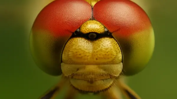 Each eye consists of thousands of individual facets that together create a seamless 360-degree field of vision and detect movement with almost 100 per cent accuracy (©SDT).
