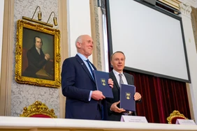 THI-Präsident Walter Schober in Belgrad (Foto: Bayerische Staatskanzlei).