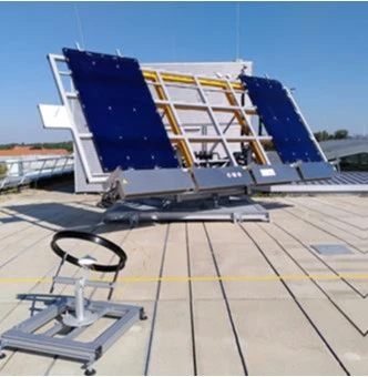 Insulated glass collectors on the solar tracker at the Technische Hochschule Ingolstadt