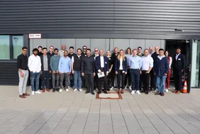 Successful project: The ‘5GoIng’ team at the closing event (Photo: THI). Gruppenbild der Abschlussveranstaltung Testfeld