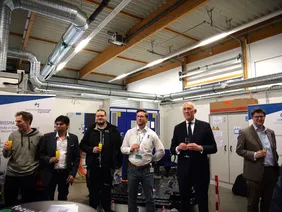 Here's to good co-operation: THI and AVL open a new test bench (Photo: AVL).