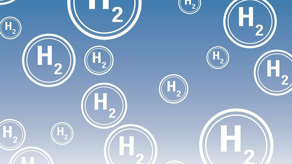 Kreisförmige Darstellung von Wasserstoffatomen