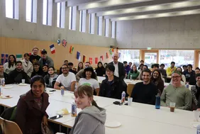 THI-Präsident Walter Schober freute sich die Austauschstudierenden in Ingolstadt willkommen zu heißen (Foto: THI).